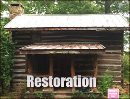 Historic Log Cabin Restoration  Dare County, North Carolina